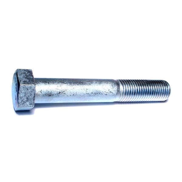 Midwest Fastener Grade 5, 1-1/4"-7 Hex Head Cap Screw, Zinc Plated Steel, 8 in L, 2 PK 07597 - main